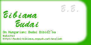 bibiana budai business card